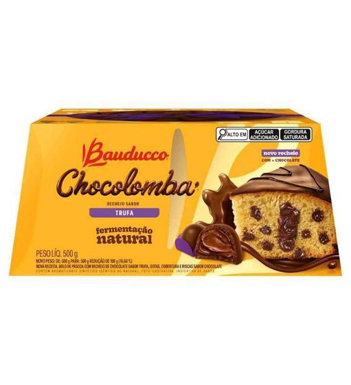 Imagem de Colomba Pascal Chocolomba Chocolate Trufa Bauducco 500G