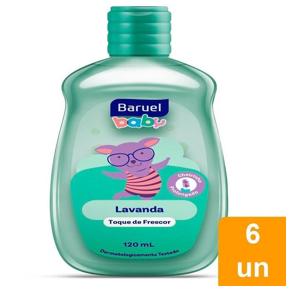 Imagem de Colônia Baruel Baby Lavanda Toque de Frescor 120ml - Embalagem com 6 Unidades