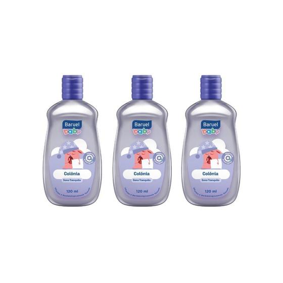 Imagem de Colonia Baruel Baby Sono Tranquilo 120Ml - Kit Com 3Un