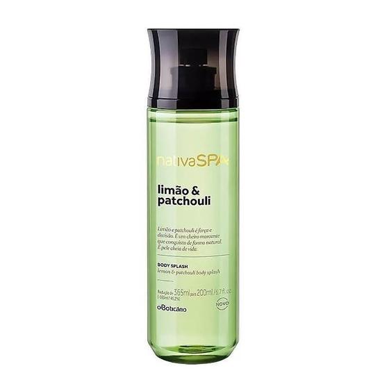 Colônia Body Splash Limão e Patchouli Nativa SPA 200ml - O Boticário ...
