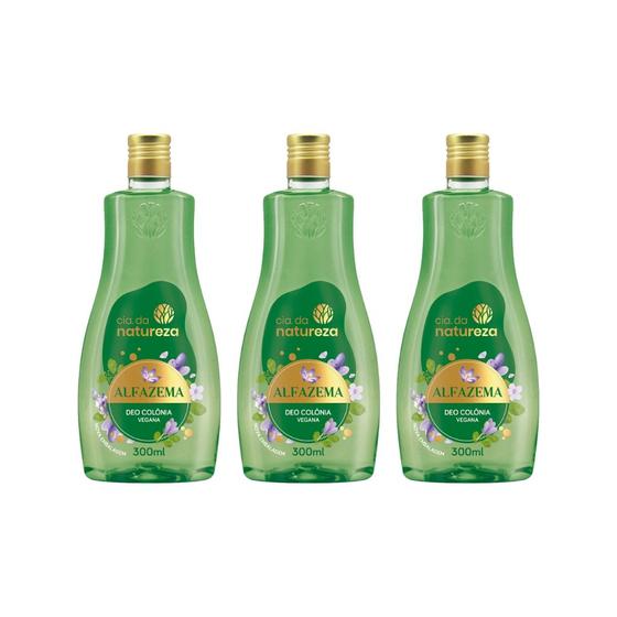 Imagem de Colonia Cia da Natureza Alfazema 300ml - Kit C/ 3un