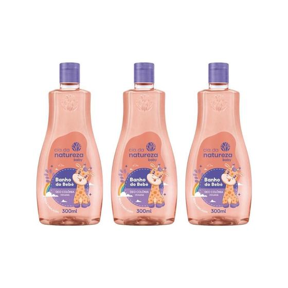 Imagem de Colonia Cia Da Natureza Banho Bebe 300Ml - Kit Com 3Un