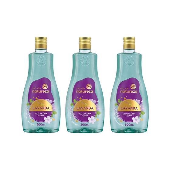 Imagem de Colonia Cia Da Natureza Lavanda 300Ml - Kit Com 3Un