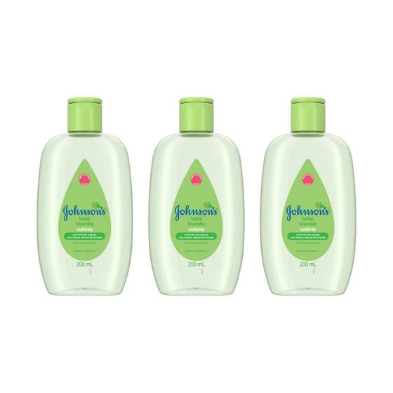 Imagem de Colonia Johnsons Baby 200Ml Lavanda - Kit Com 3Un