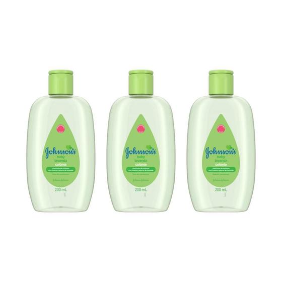 Imagem de Colonia Johnsons Baby 200Ml Lavanda - Kit Com 3Un