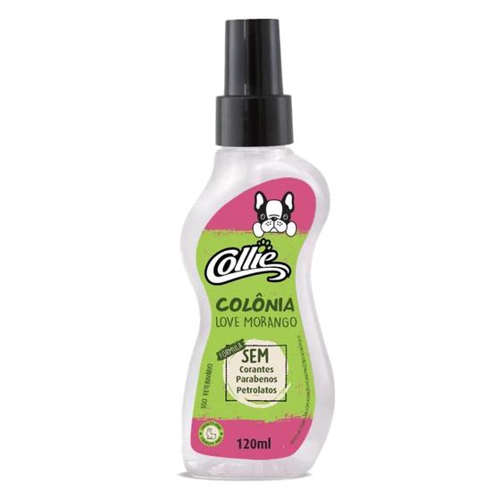 Imagem de Colônia Love Morango Veterinário Banho Tosa Collie 120ml