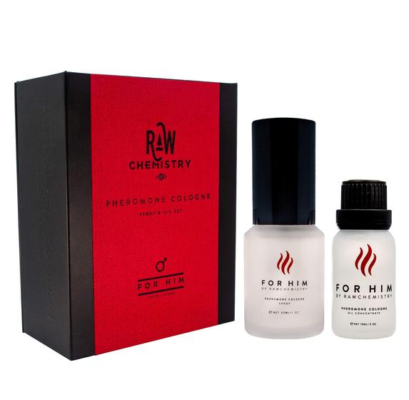 Imagem de  Colônia Masculina de Feromônio RawChemistry For Him 30ml e 15ml