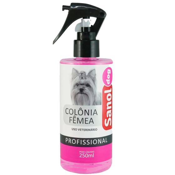 Imagem de Colônia Perfume Cães Fêmeas Profissional Sanol Dog 250ml 