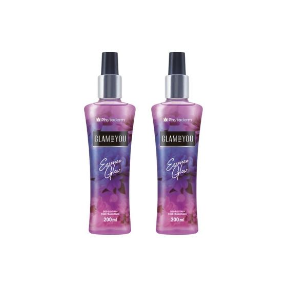 Imagem de Colonia Phytoderm 200ml Fem Splash Essence Glow - Kit C/ 2un