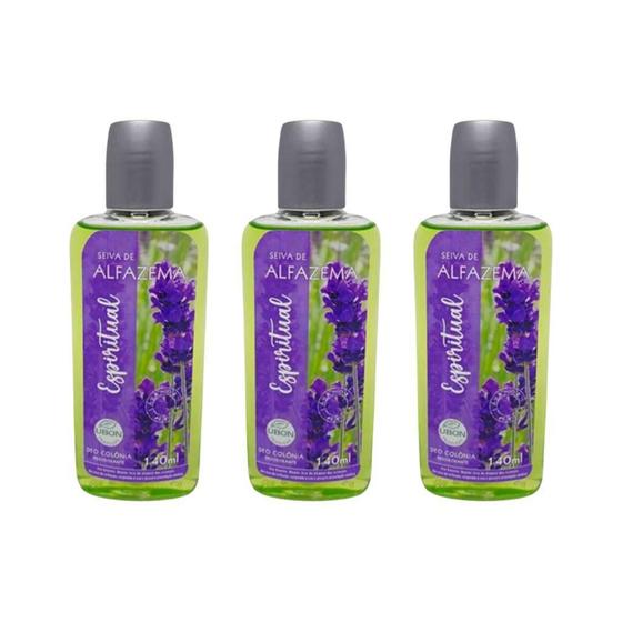 Imagem de Colonia Seiva Alfema Ubon 140Ml Lavanda - Kit Com 3Un