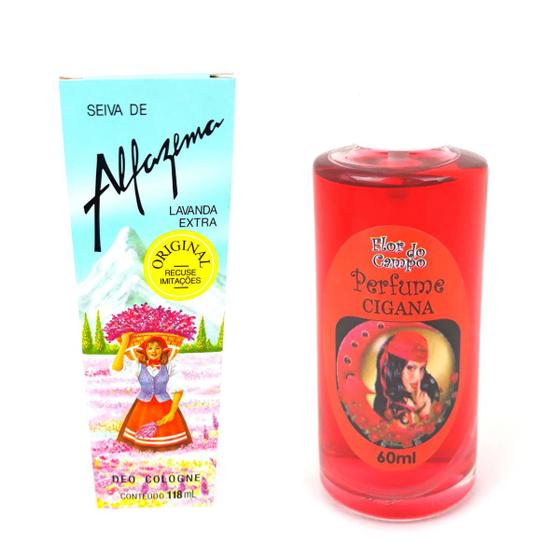 Imagem de Colonia Seiva de Alfazema e Perfume Cigana Original Kit Amor