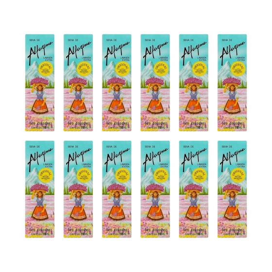 Imagem de Colonia Seiva De Alfema Lavanda 118Ml - Kit Com 12Un