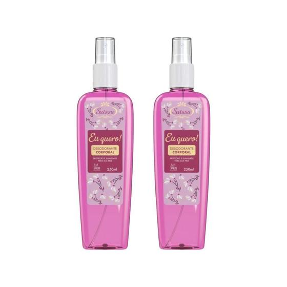 Imagem de Colonia Suissa Splash 250Ml Eu Quero - Kit Com 2Un