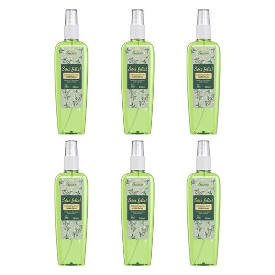 Imagem de Colonia Suissa Splash 250Ml Sou Feliz - Kit Com 6Un