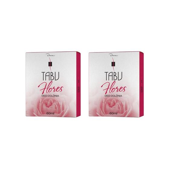 Imagem de Colonia Tabu 60ml Flores - Kit C/ 2un