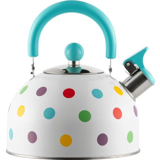 Imagem de Color Wave Dot Whistle Kettle, Assobiamento de Aço Inoxidável