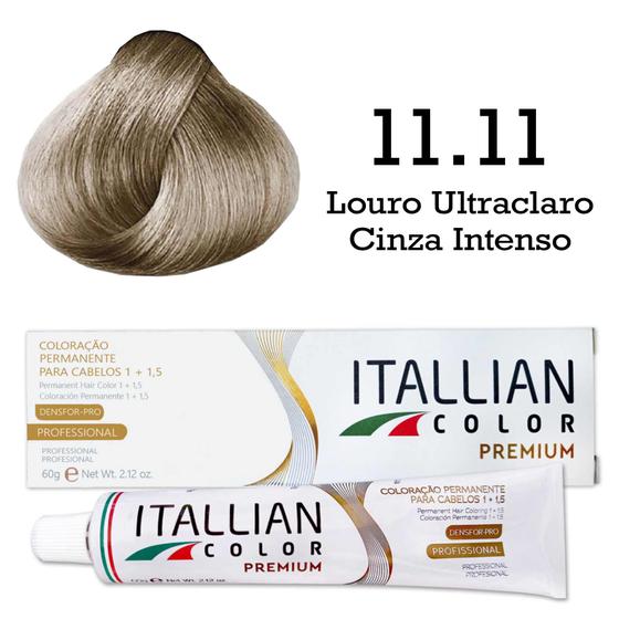 Imagem de Coloração 11.11 Louro Ultraclaro Cinza Intenso  Itallian Color