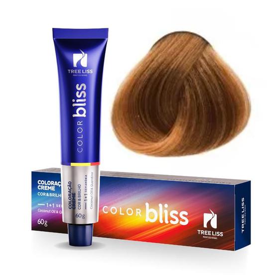 Imagem de Coloração 7.34 Louro Natural Dourado Cobre 60g Tree Liss