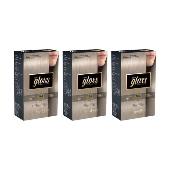 Imagem de Coloraçao Acquaflora Hidra Gloss 12.1 Lr Esp Acinz-Kit C/3Un