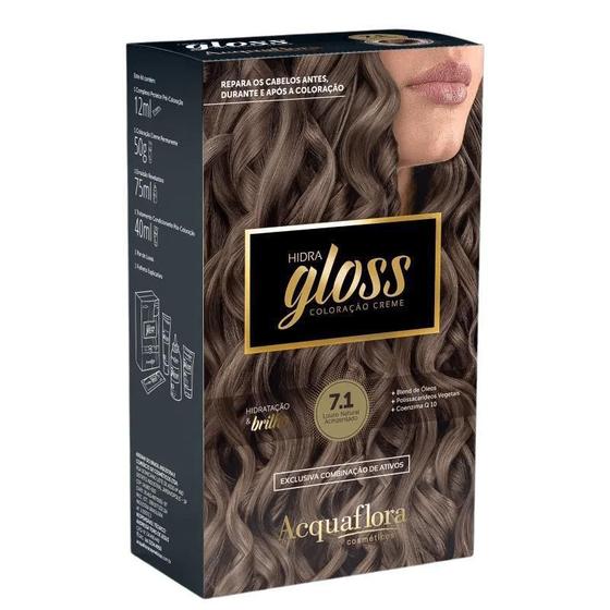 Imagem de Coloração Acquaflora Hidra Gloss 7.1 Louro Natural 177G