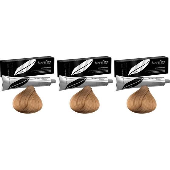 Imagem de Coloraçao Acquaflora Perm 8.0 Louro Cl 60G-Kit C/3Un