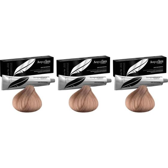 Imagem de Coloraçao Acquaflora Perm 9.1 Lr Mto Cl Acinz 60G-Kit C/3Un