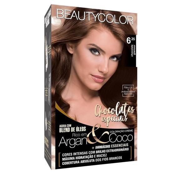 Imagem de Coloracao BeautyColor Permanente Kit - 6.35 Chocolate