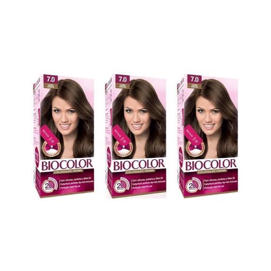 Imagem de Coloraçao Biocolor Cr 7.0 Louro Medio Arraso-Kit C/3Un