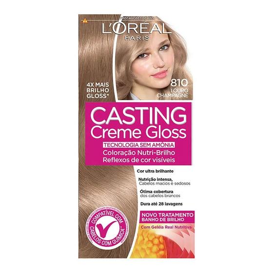 Imagem de Coloração Casting Creme Gloss L'Oréal Paris - 810 Louro Pérola