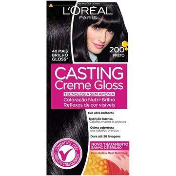 Coloração Casting Creme Gloss L'Oréal Paris Preto Menor preço em Coloração Casting Creme Gloss L'Oréal Paris Preto