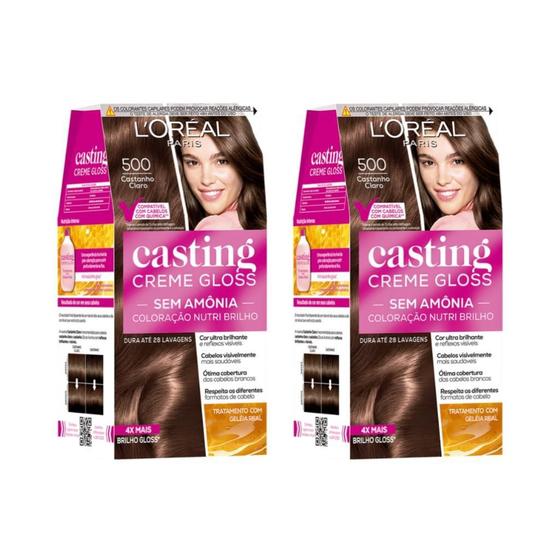 Imagem de Coloraçao Casting Gloss 500 Castanho Claro - Kit Com 2Un