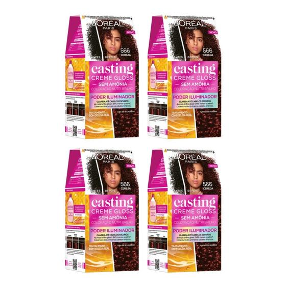 Imagem de Coloraçao Casting Gloss 566 Cereja - Kit C/ 4un