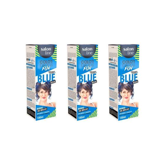 Imagem de Coloraçao Color Express Fun Blue Rock-Kit C/3Un
