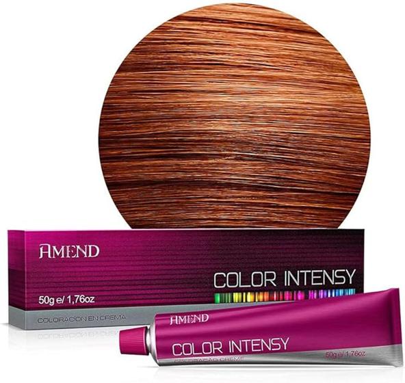 Imagem de Coloração Color Intensy Proteína da Seda 4.66 Castanho Médio Vermelho Intenso 50g - Amend