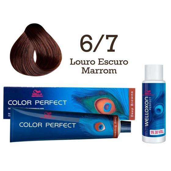 Imagem de Coloração Color Perfect + Emulsão Oxi  Wella Professionals