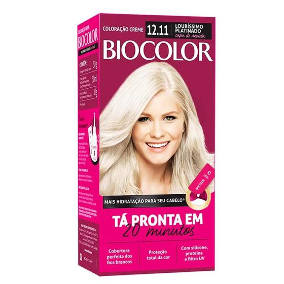 Imagem de Coloração Creme 12.11 Louríssimo Platinado Capa de Revista - Biocolor