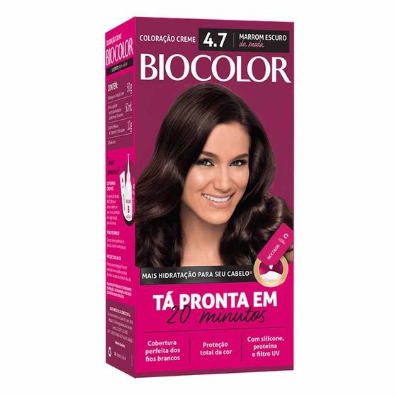 Imagem de Coloração Creme 4.7 Marrom Escuro Da Moda - Biocolor