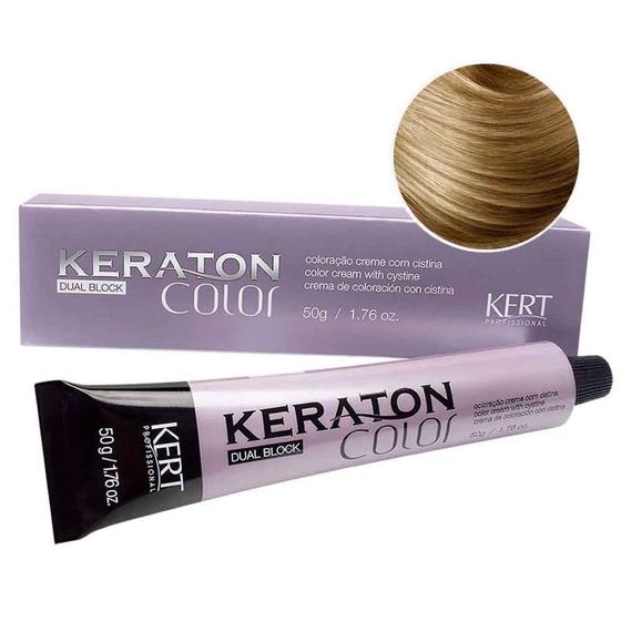 Imagem de Coloração Creme Dual Block Keraton Color 9.0 Louro Muito Claro 50g - Kert