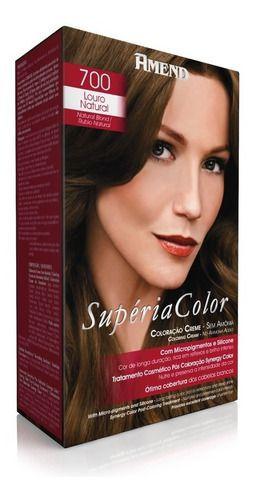 Imagem de Coloração Creme Supéria Color 700 Louro Natural Amend