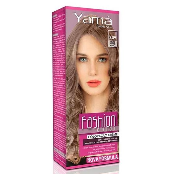 Imagem de Coloração Fashion Color 8.89 Louro Claro Pérola 60g - Yamá