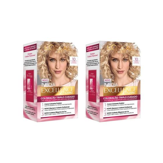 Imagem de Coloraçao Imedia 10 Louro Clarissimo - Kit Com 2Un