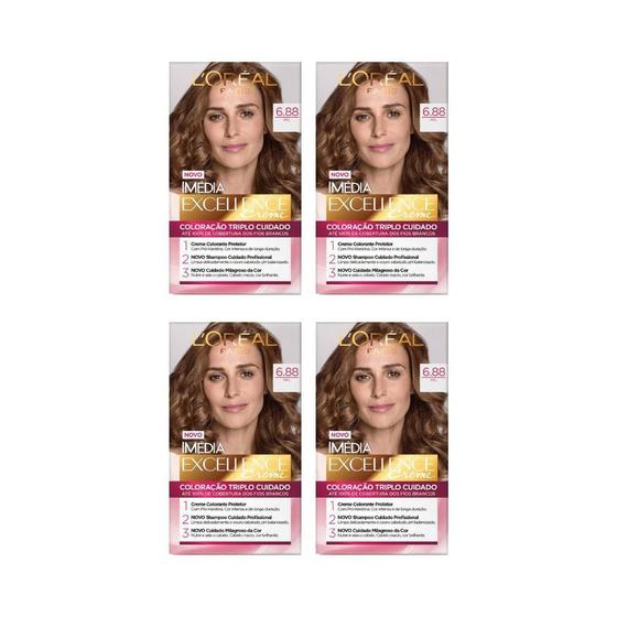 Imagem de Coloraçao Imedia 6.88 Mel Tabaco-Kit C/4Un