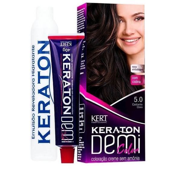 Imagem de Coloração Keraton Demi Color Castanho Claro 5.0