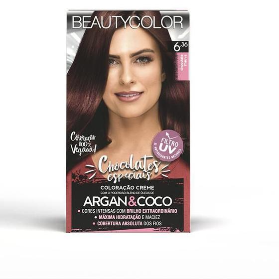 Imagem de Coloração Kit Beautycolor 6.36 Chocolate Mauve