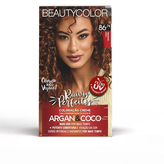 Imagem de Coloração Kit Beautycolor 86.74 Ruivo Caramelo