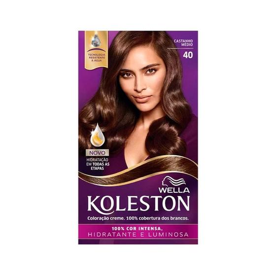 Imagem de Coloração Koleston 40 Castanho Médio - Wella