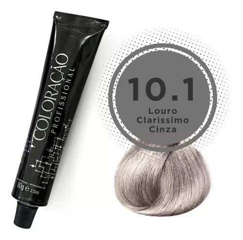 Imagem de Coloração Loiro Claríssimo Acinzentado 10.1 Silver Tinta De Cabelo Para Cobrir Cabelo Branco60g 