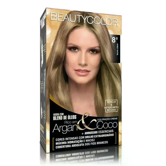 Coloração Louro Claro 80 Beauty Color - Beautycolor - Tinta de Cabelo ...