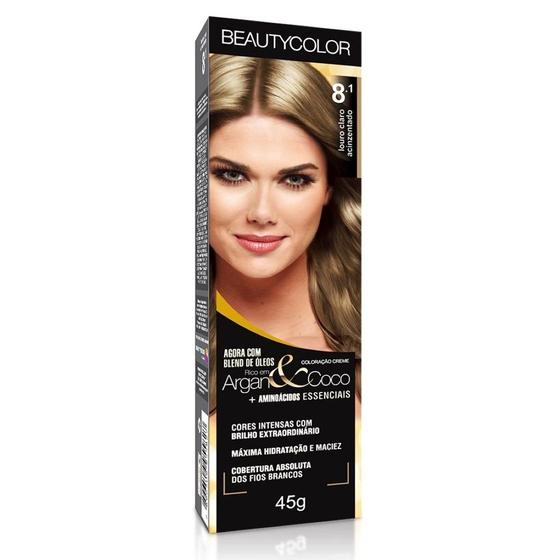 Imagem de Coloração Louro Claro Acinzentado 45g 8.1 - Beauty Color