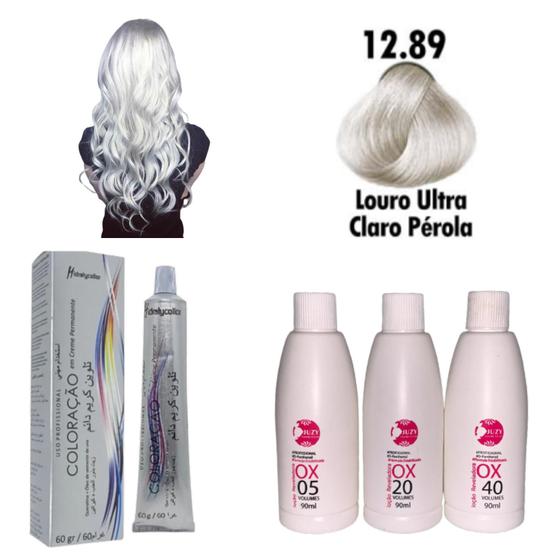 Imagem de Coloração Mairibel 12.89 Louro Ultra Claro Perola+ Ox 90ml